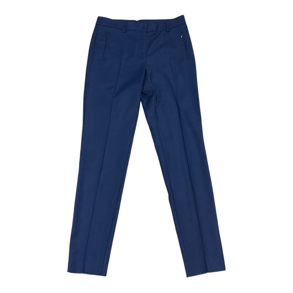 Akris Punto Navy Cotton Blend Mid Rise‎ Dress Pants Size 6